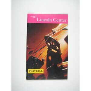 Lincoln Center Playbill October 2002 Evening Kristin Chenoweth NY Musty Smell